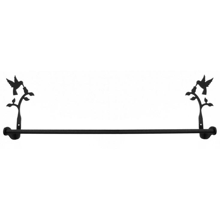 24" Hummingbird Metal Towel Bar