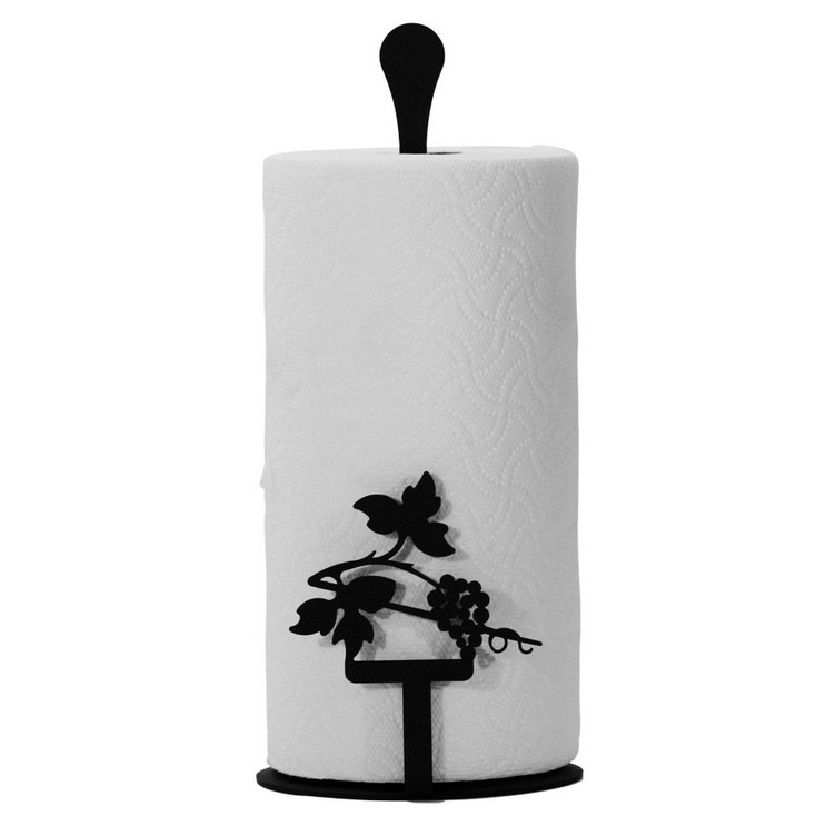 Grapevine Metal Paper Towel Stand