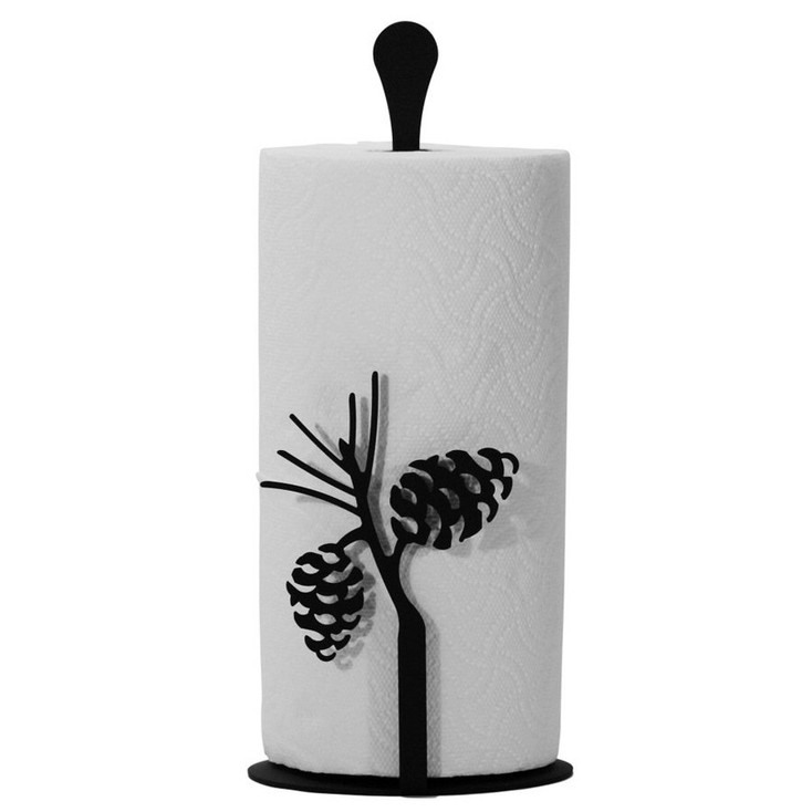 Pinecone Metal Paper Towel Stand