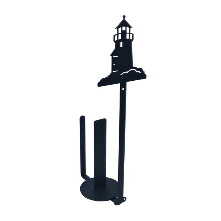 Lighthouse Metal Paper Towel Holder - Vertical Wall Mount