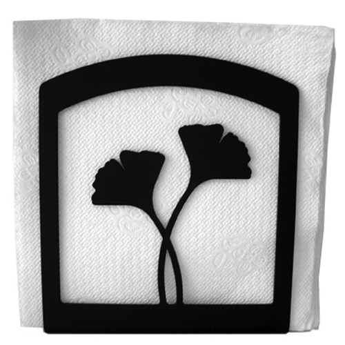 Ginko Leaf Metal Napkin Holder