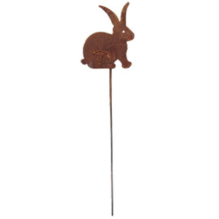 Bunny Rusted Metal Garden Stake