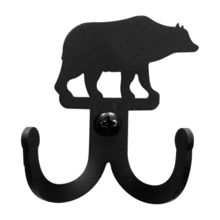 Bear Double Metal Wall Hook