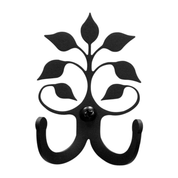 Leaf Fan Double Metal Wall Hook