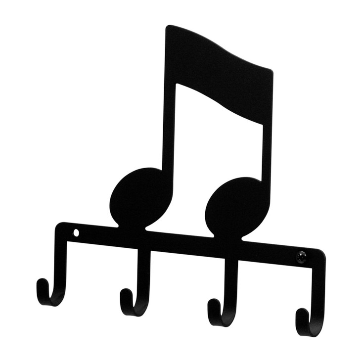 Music Note Black Metal Key Rack
