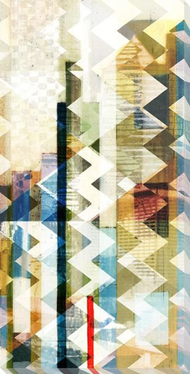 Urban Chevron II Wrapped Canvas Giclee Print Wall Art