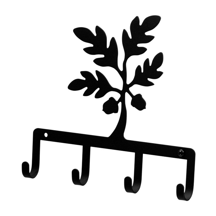 Acorn Black Metal Key Rack