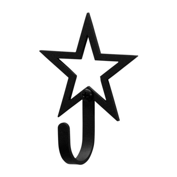 Open Star Small Metal Wall Hook