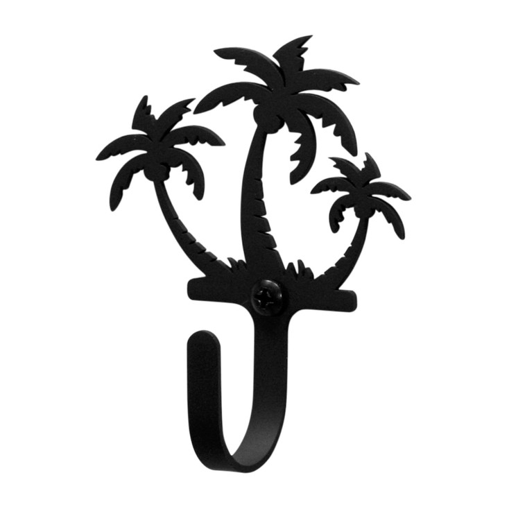 Triple Palm Trees Small Metal Wall Hook