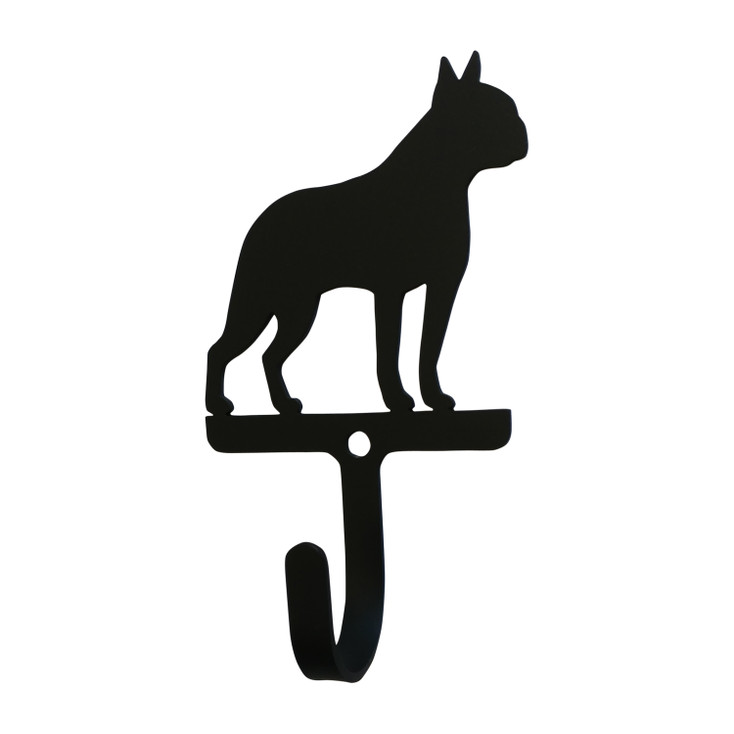 Boston Terrier Dog Small Metal Wall Hook