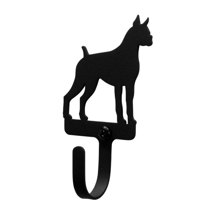 Boxer Dog Small Metal Wall Hook