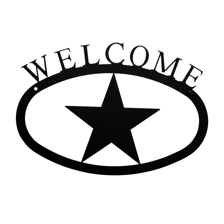 Star Metal Welcome Sign - Small