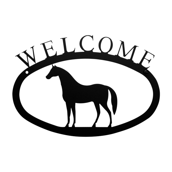 Horse Metal Welcome Sign - Small