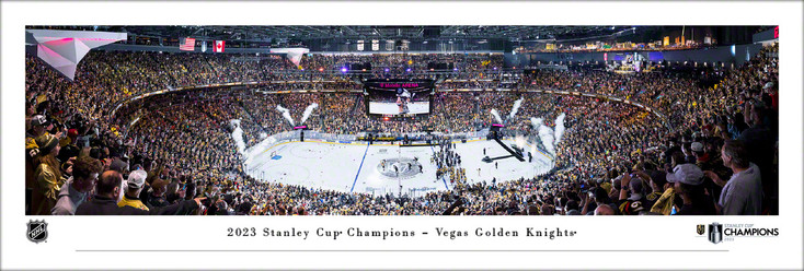 2023 Stanley Cup Champions Vegas Golden Knights Panoramic Art Print