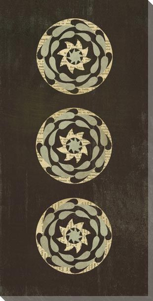 Three Medallions 3 Wrapped Canvas Giclee Print Wall Art