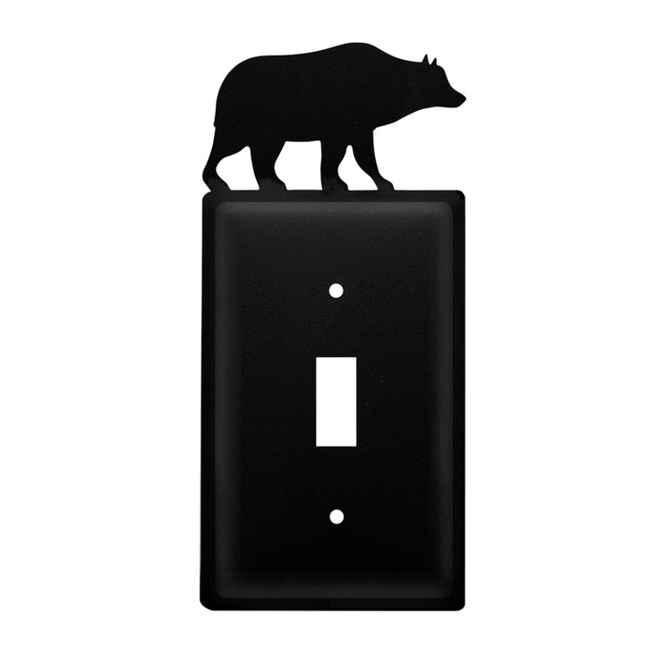 Bear Single Toggle Metal Switch Plate Cover