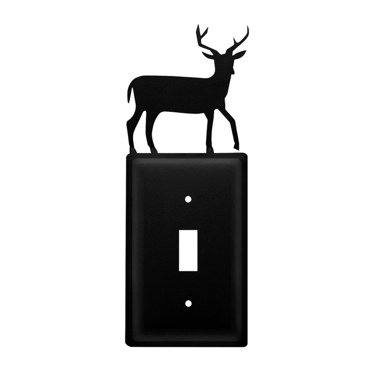 Deer Single Toggle Metal Switch Plate Cover