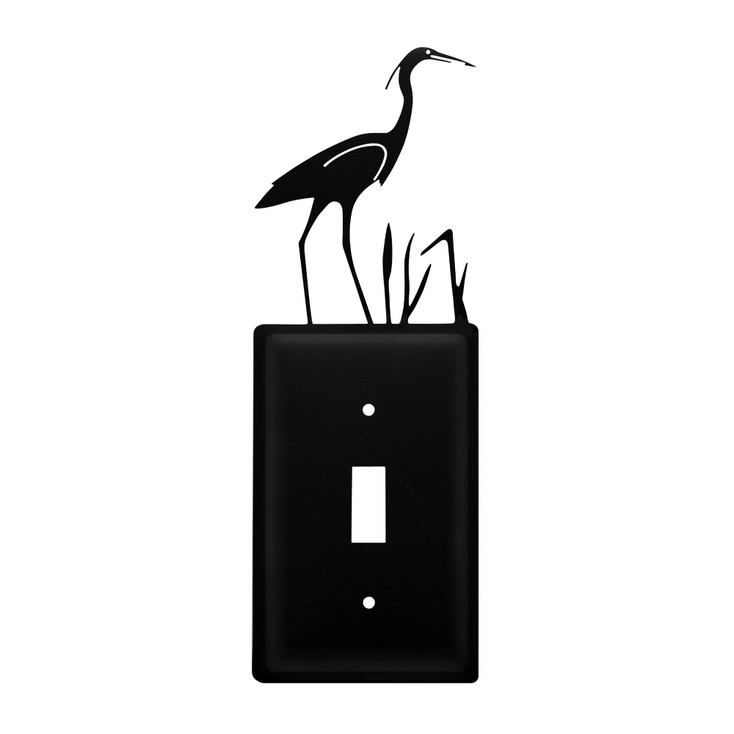 Heron Single Toggle Metal Switch Plate Cover