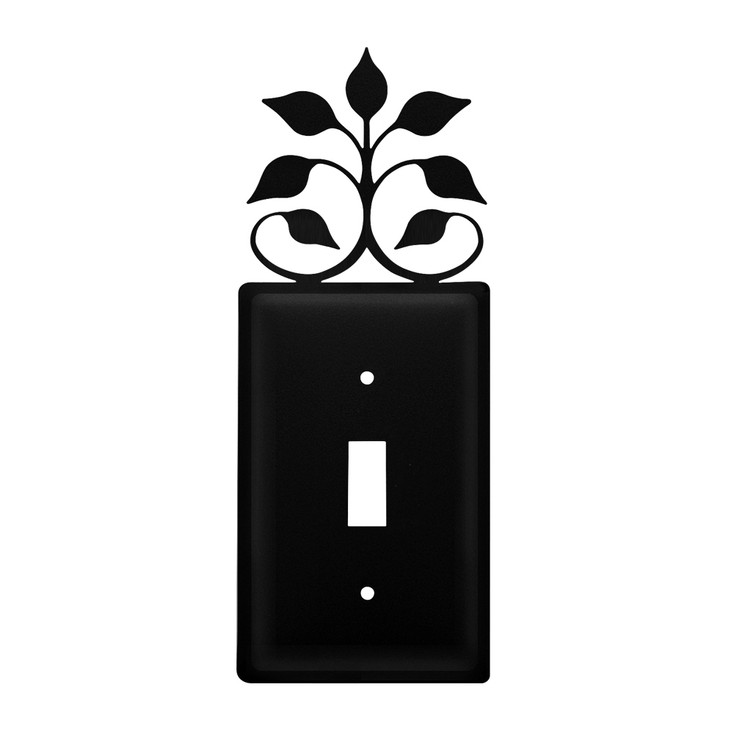 Leaf Fan Single Toggle Metal Switch Plate Cover