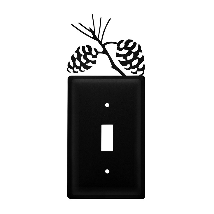 Pinecone Single Toggle Metal Switch Plate Cover