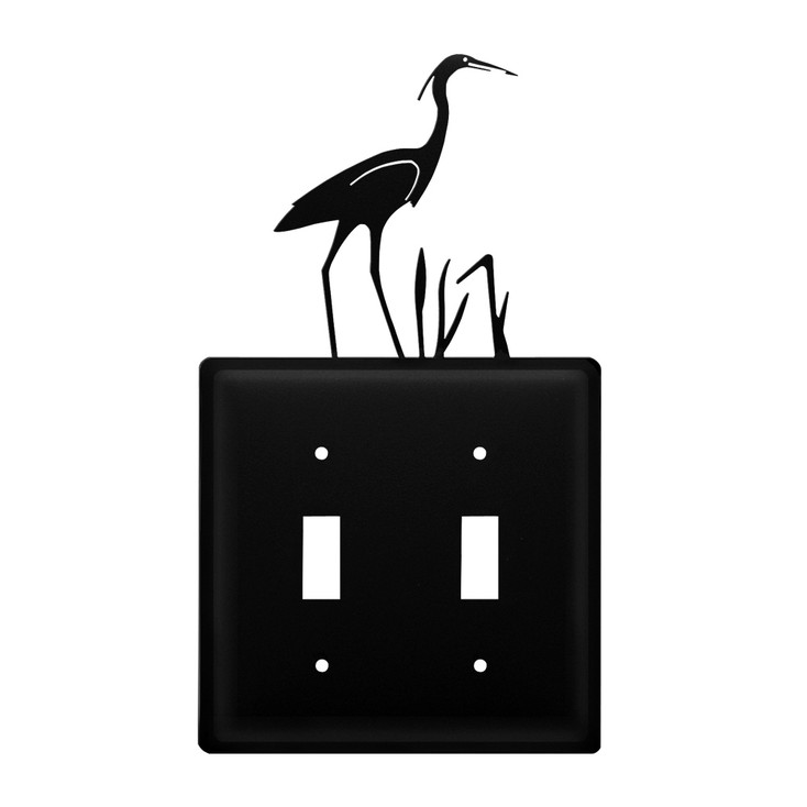Heron Double Toggle Metal Switch Plate Cover
