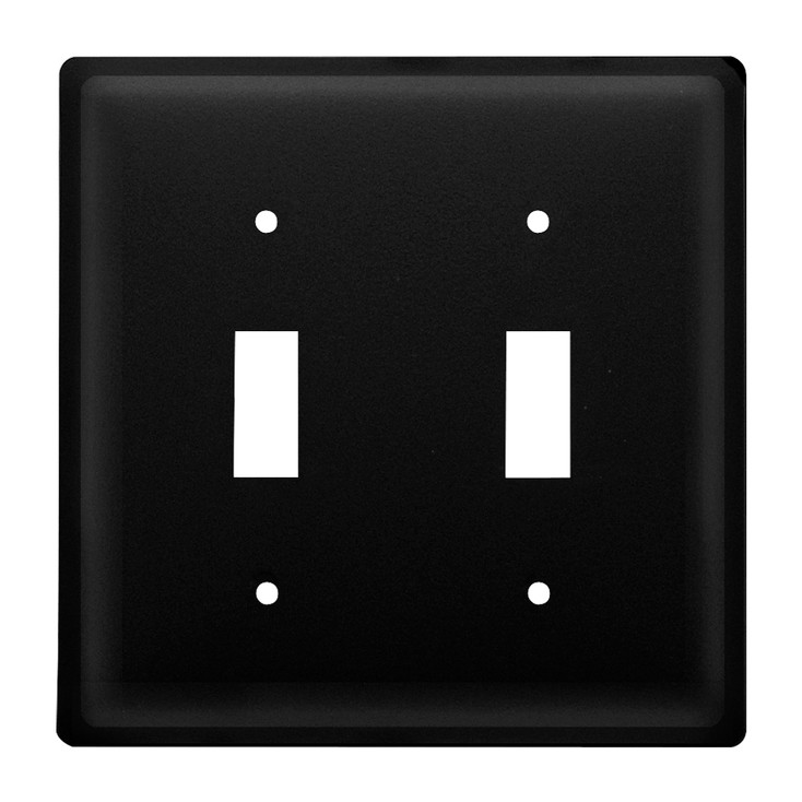 Plain Double Toggle Metal Switch Plate Cover