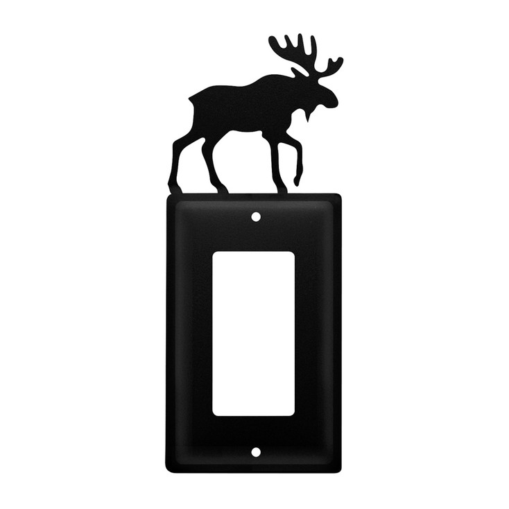 Moose Single Rocker (GFCI) Metal Switch Plate Cover