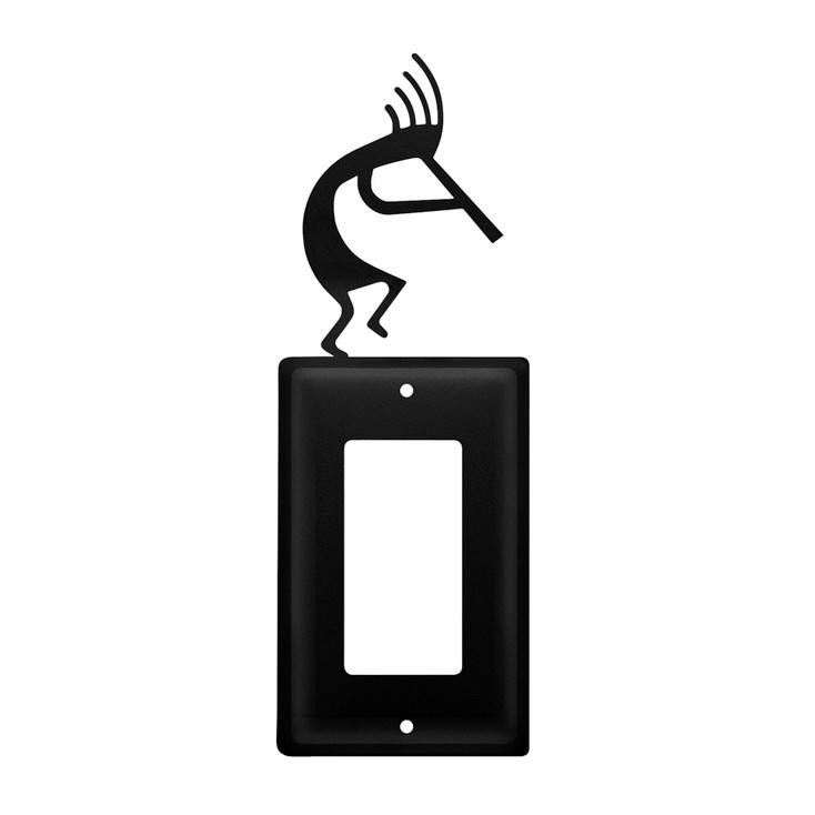 Kokopelli Single Rocker (GFCI) Metal Switch Plate Cover