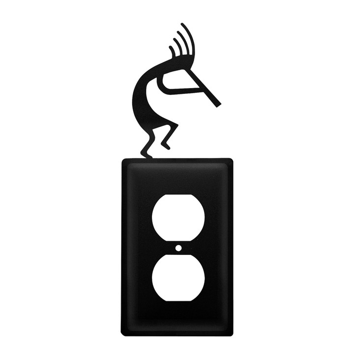 Kokopelli Single Metal Outlet Cover