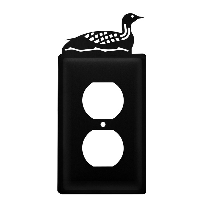 Loon Single Metal Outlet Cover
