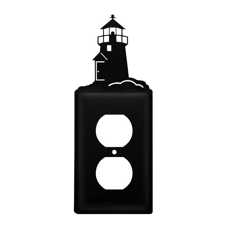 Lighthouse Single Metal Outlet Cover