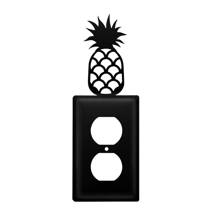 Pineapple Single Metal Outlet Cover