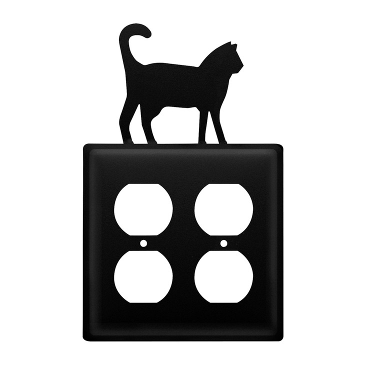 Cat Double Metal Outlet Cover