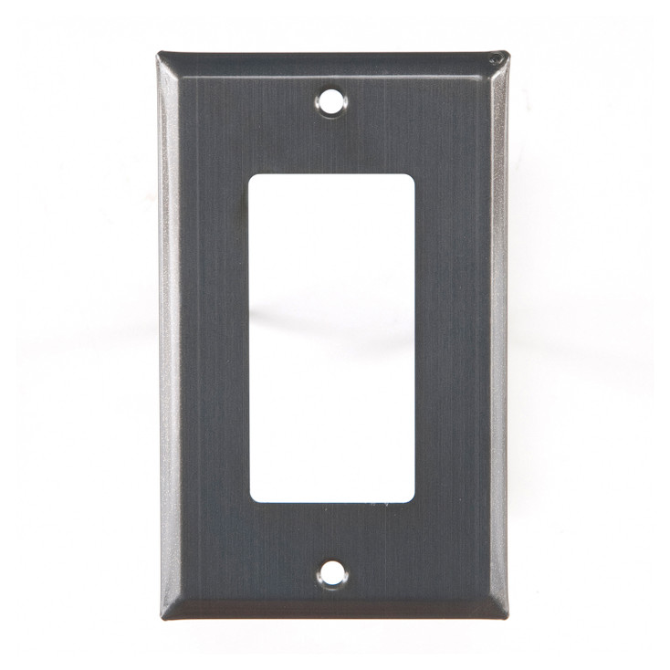 Plain Single Rocker (GFCI) Tin Switch Plate Cover in Country Tin
