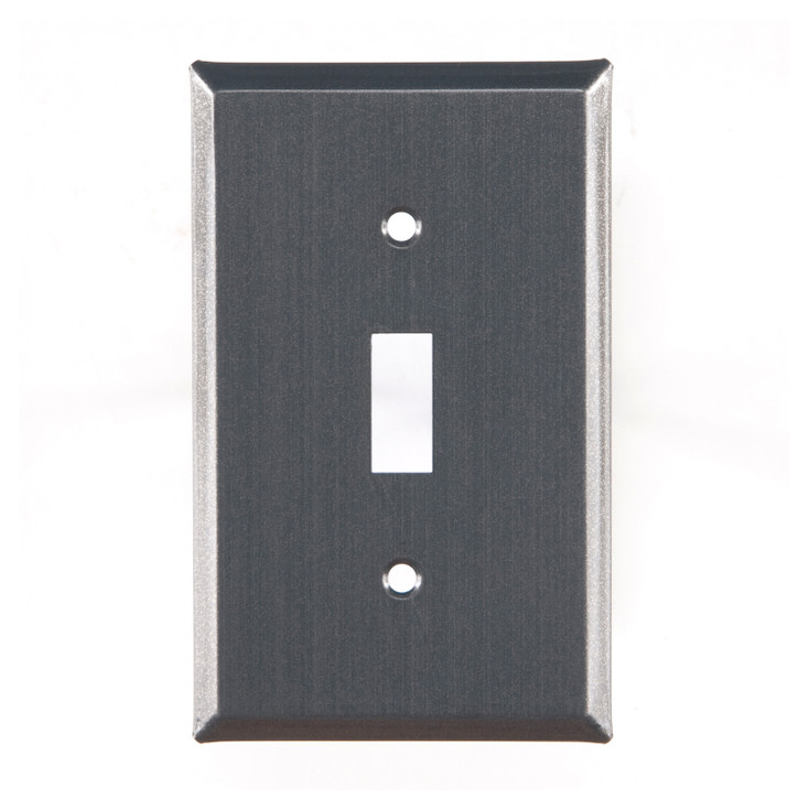Plain Single Toggle Tin Switch Plate Cover in Country Tin