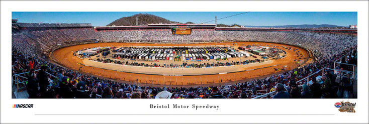 Bristol Motor Speedway Dirt Race Aerial Panoramic Art Print