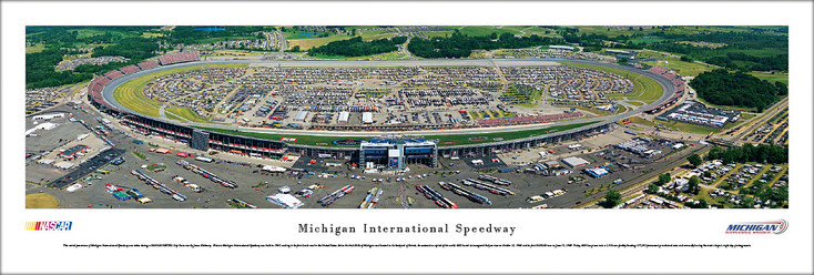 Michigan International Speedway Aerial Panoramic Art Print