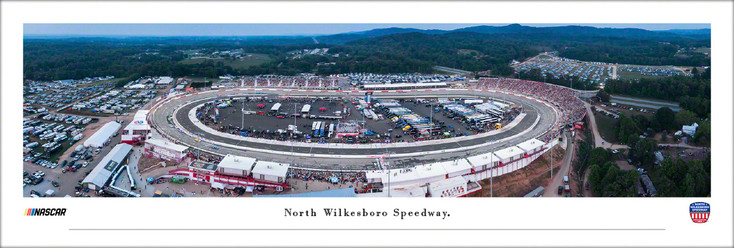 North Wilkesboro Speedway Aerial Panoramic Art Print