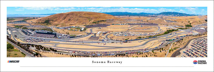 Sonoma Raceway Aerial Panoramic Art Print