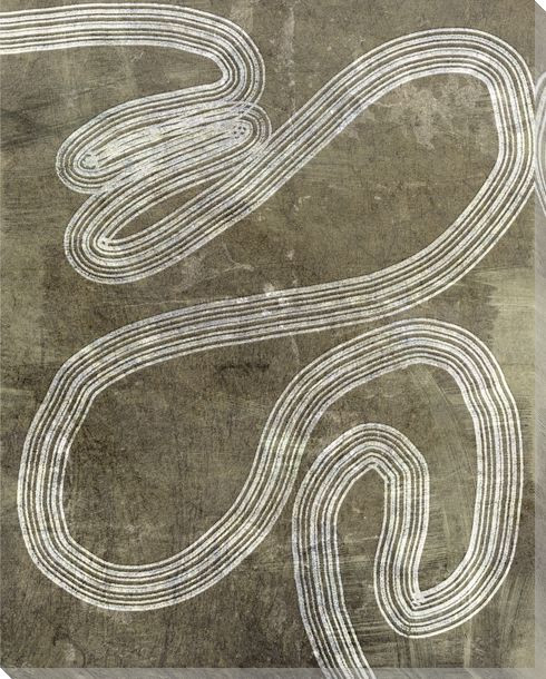 Meanderings II Wrapped Canvas Giclee Art Print Wall Art