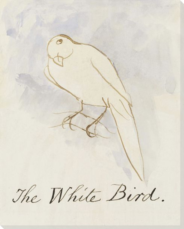 The White Bird Wrapped Canvas Giclee Art Print Wall Art