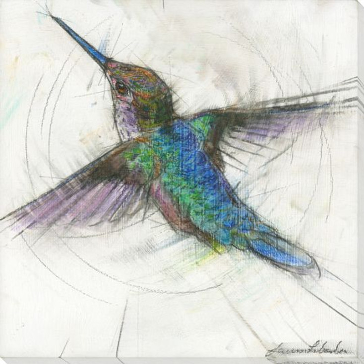 Hummingbird 6 Wrapped Canvas Giclee Art Print Wall Art