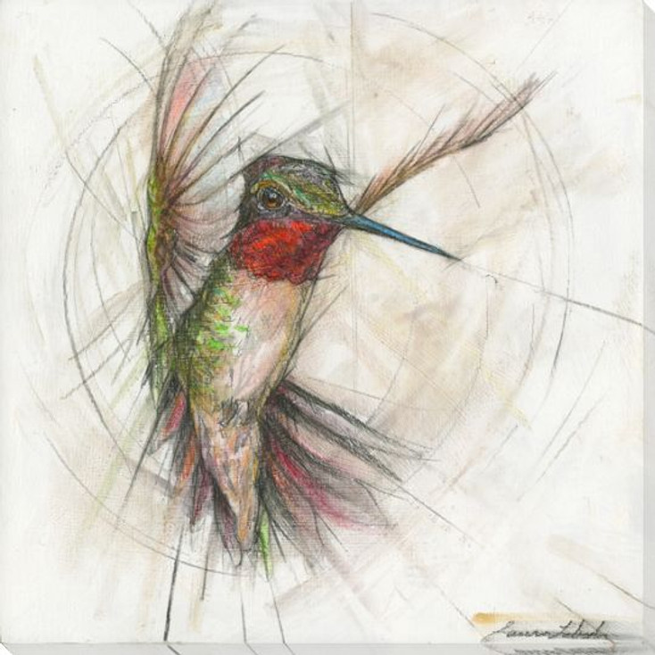 Hummingbird 3 Wrapped Canvas Giclee Art Print Wall Art