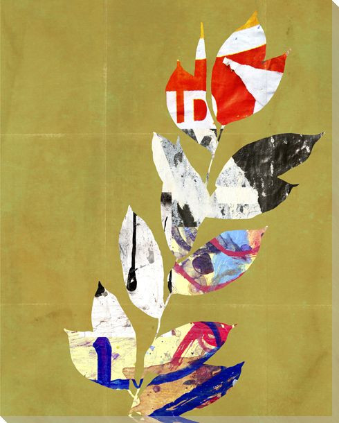 Modern Botanicals 4 Wrapped Canvas Giclee Art Print Wall Art
