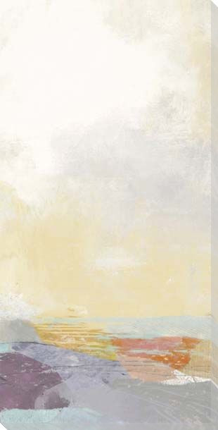 Pastel Sea Wrapped Canvas Giclee Art Print Wall Art