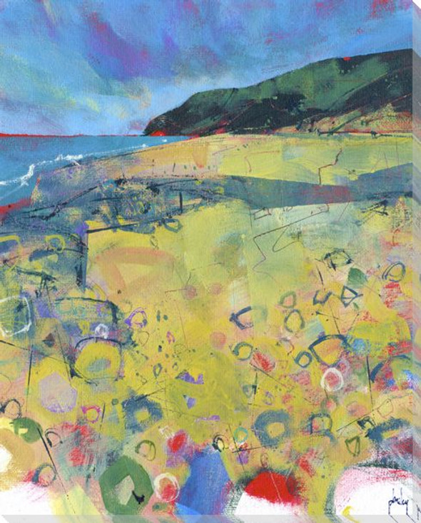 Penbryn Beach Wrapped Canvas Giclee Art Print Wall Art