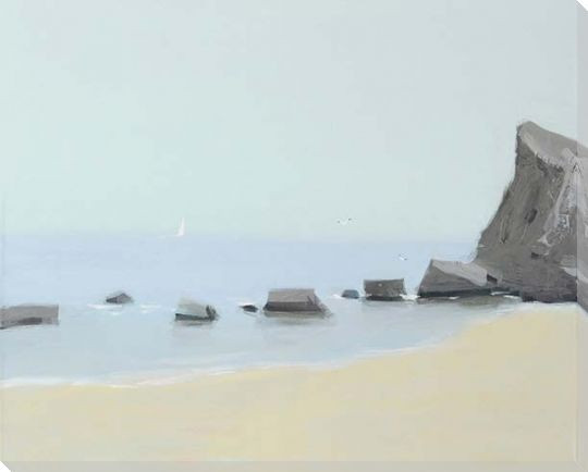 Morning On The Black Sea Wrapped Canvas Giclee Art Print Wall Art