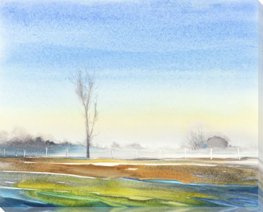 Rural Route 157 Wrapped Canvas Giclee Art Print Wall Art
