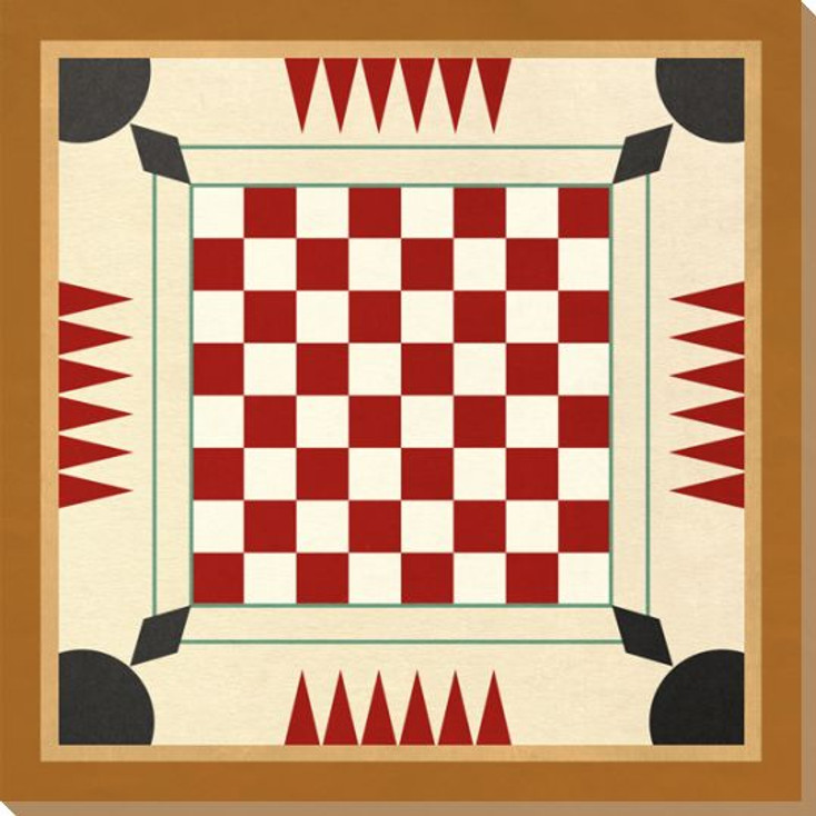 Game Boards 3 Carrom Wrapped Canvas Giclee Art Print Wall Art