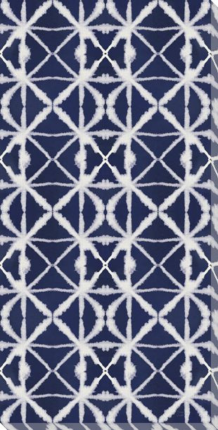 Indigo Splash Pattern Vie Panel Wrapped Canvas Giclee Art Print Wall Art